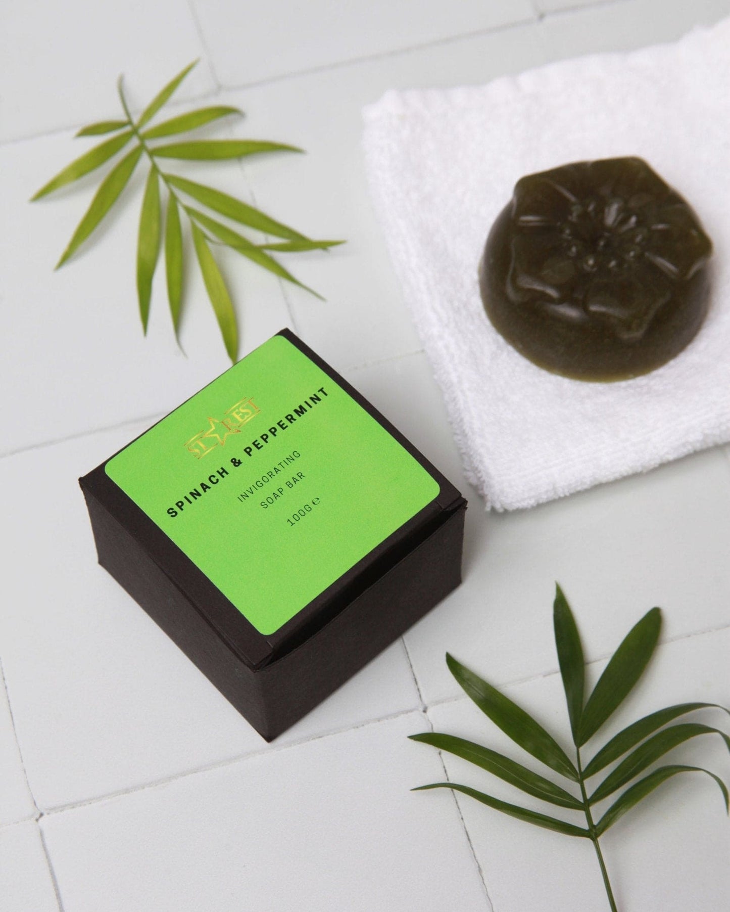 Spinach, Peppermint and Lemon Soap - Starest