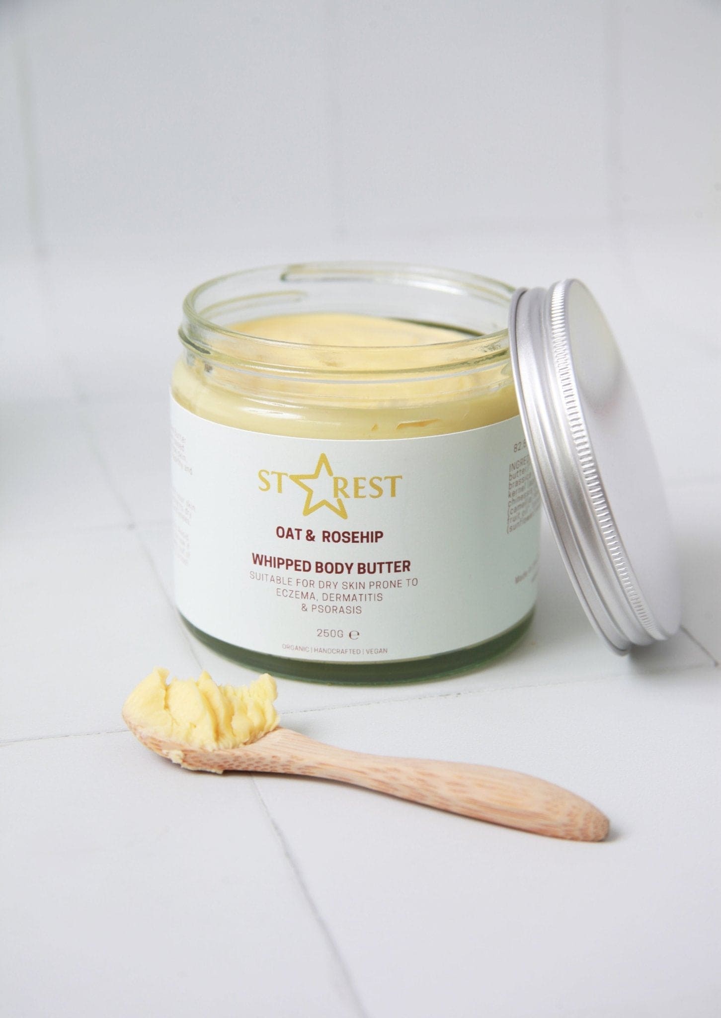 Oat and Rosehip Whipped Body Butter - Starest